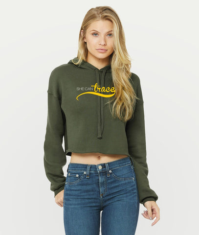 SheCanTrace Cropped Hoodie